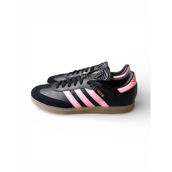 adidas NWB Samba Messi Inter Miami SZ 7.5 Mens Black Unisex Pink IH8158 Sneakers - Picture 5 of 12